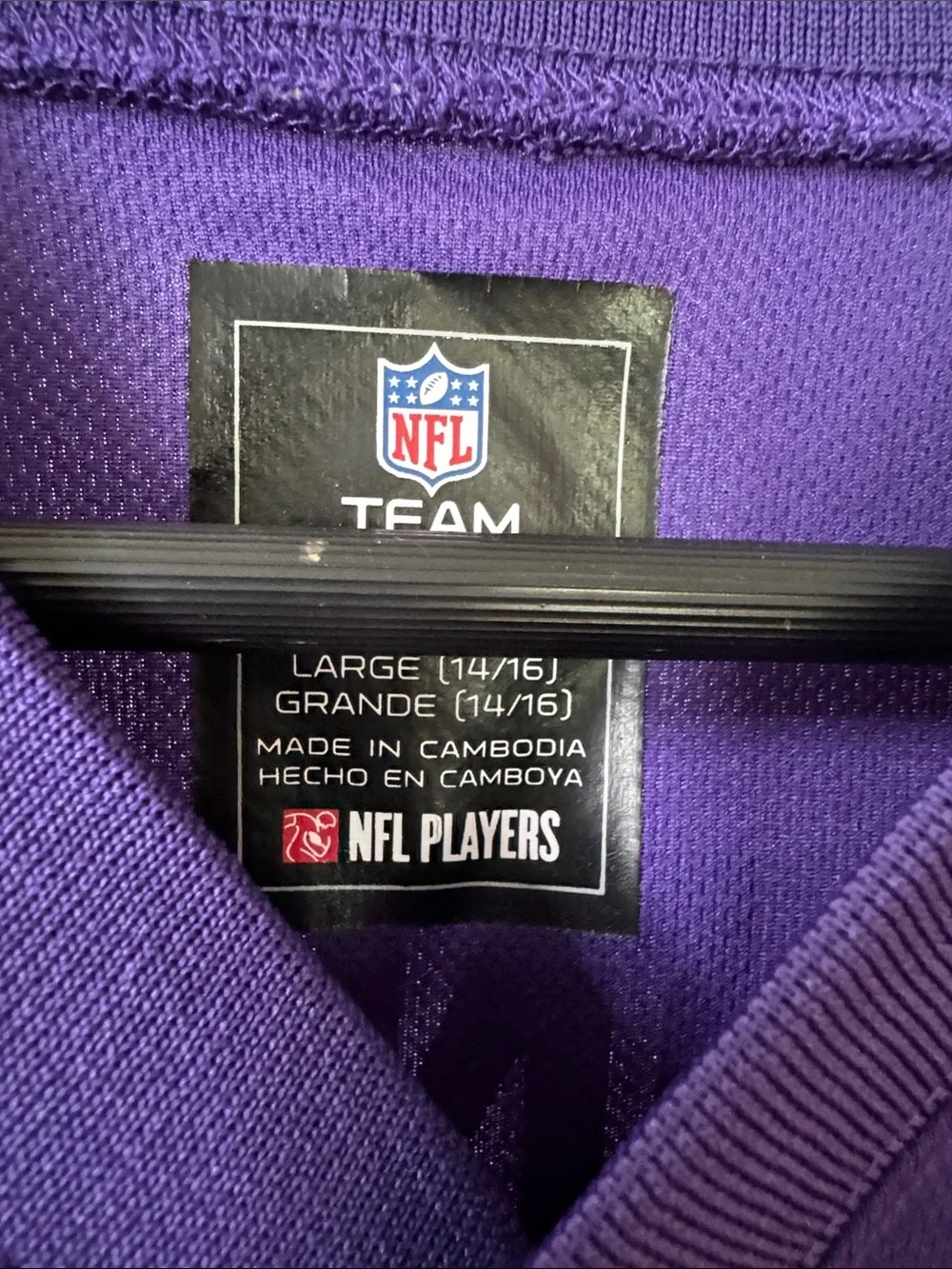 Minnesota Vikings #15 Jennings Purple Football Jersey